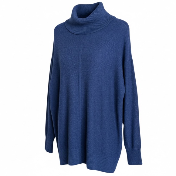 Sundance Dark Blue Turtleneck Long Sleeve Knit Sweater Size M - Picture 4 of 10